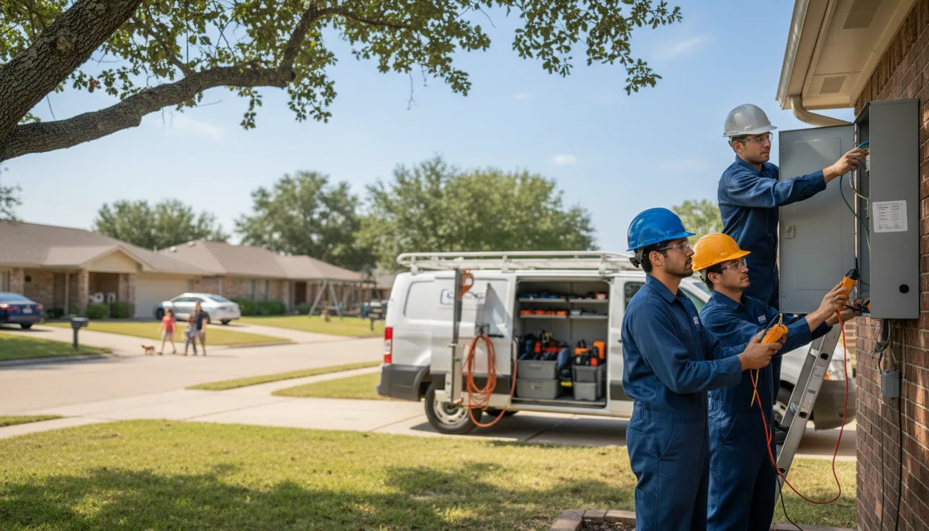 Certified electrician providing emergency electrical services in Montville, OH